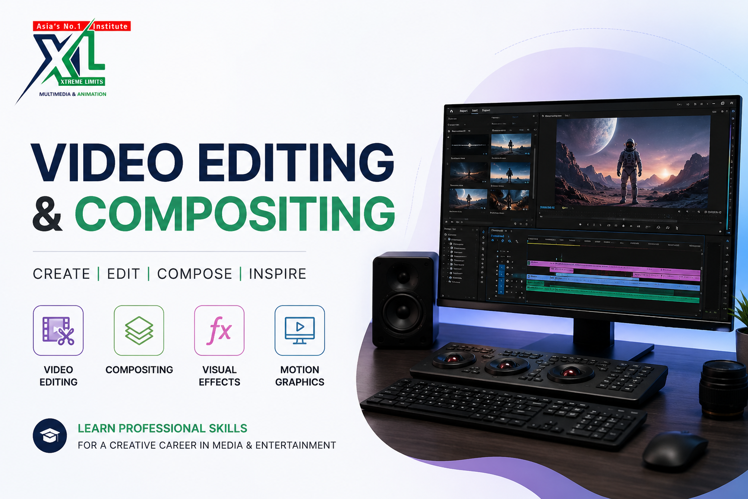 Professional Video Editing & Compositing Course in Amritsar for Creative Career Growth